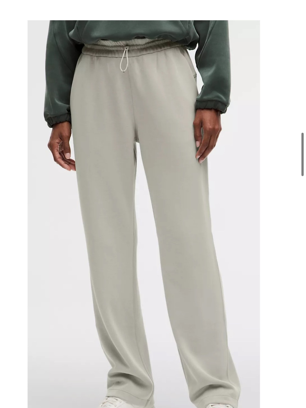 Lululemon jade grey soft stream pants size 4